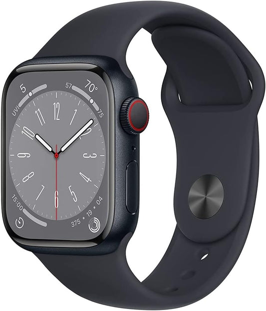 Apple Watch Series 8 (GPS + Cellular, 45mm) - Midnight Aluminum Case with M/L Midnight Sport Band