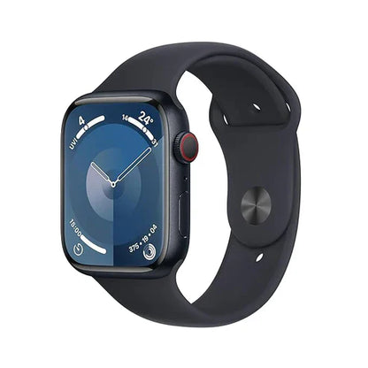 Apple Watch Series 9 [GPS 41mm] Midnight Aluminum Case with Midnight Sport Band S/M.